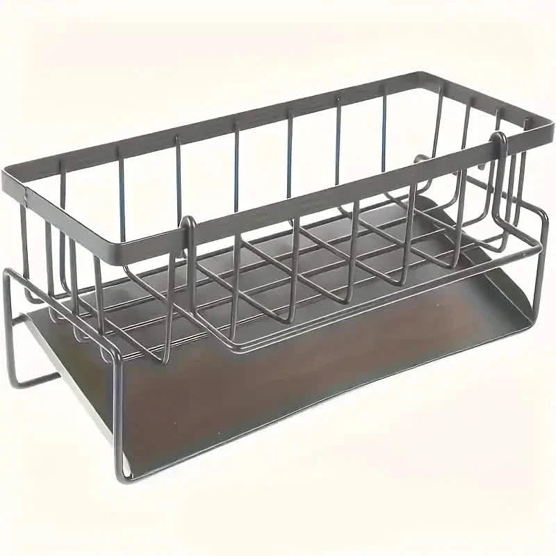 Kitchen Storage Rack - Multi-Functional Household Sink Organizer with Drain Basket
